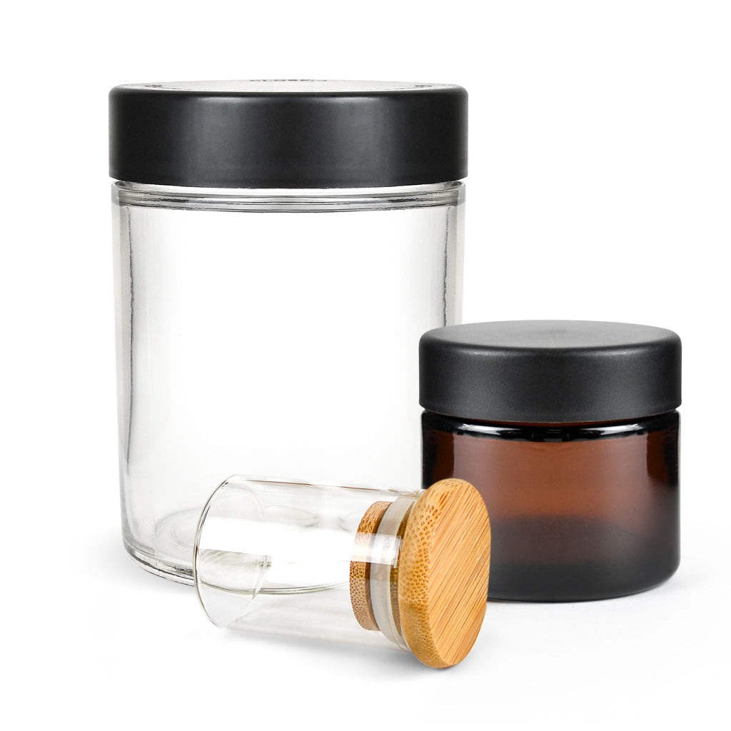 Glass Jars: Smell Proof Cannabis Dispensary Jars, Spices, Food & Candles