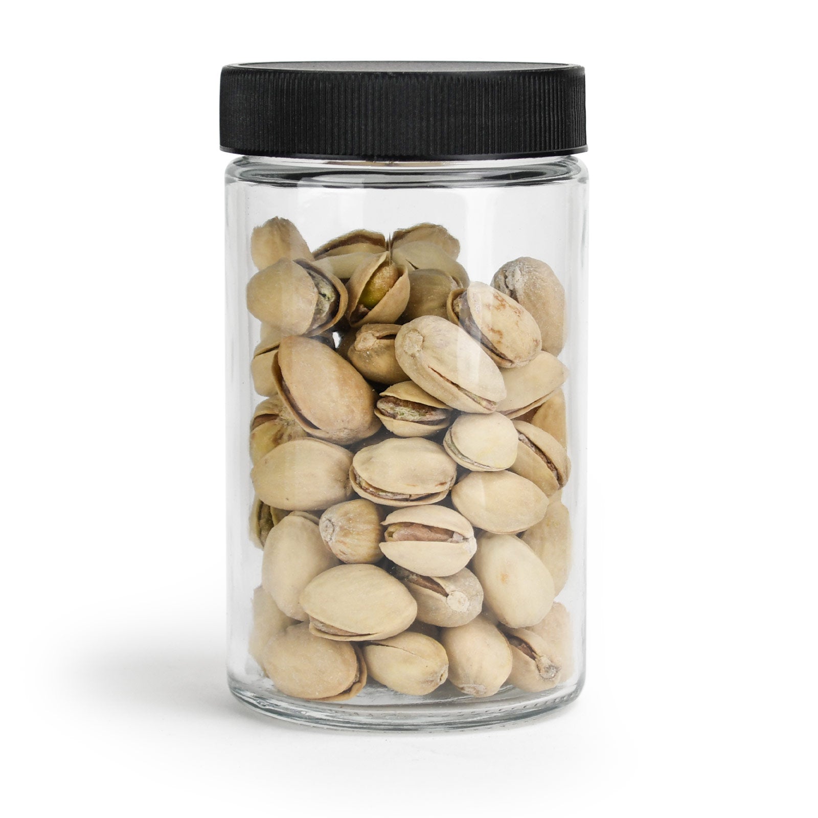 10oz Glass Jars With Black Caps - 14 Grams - 20 Count