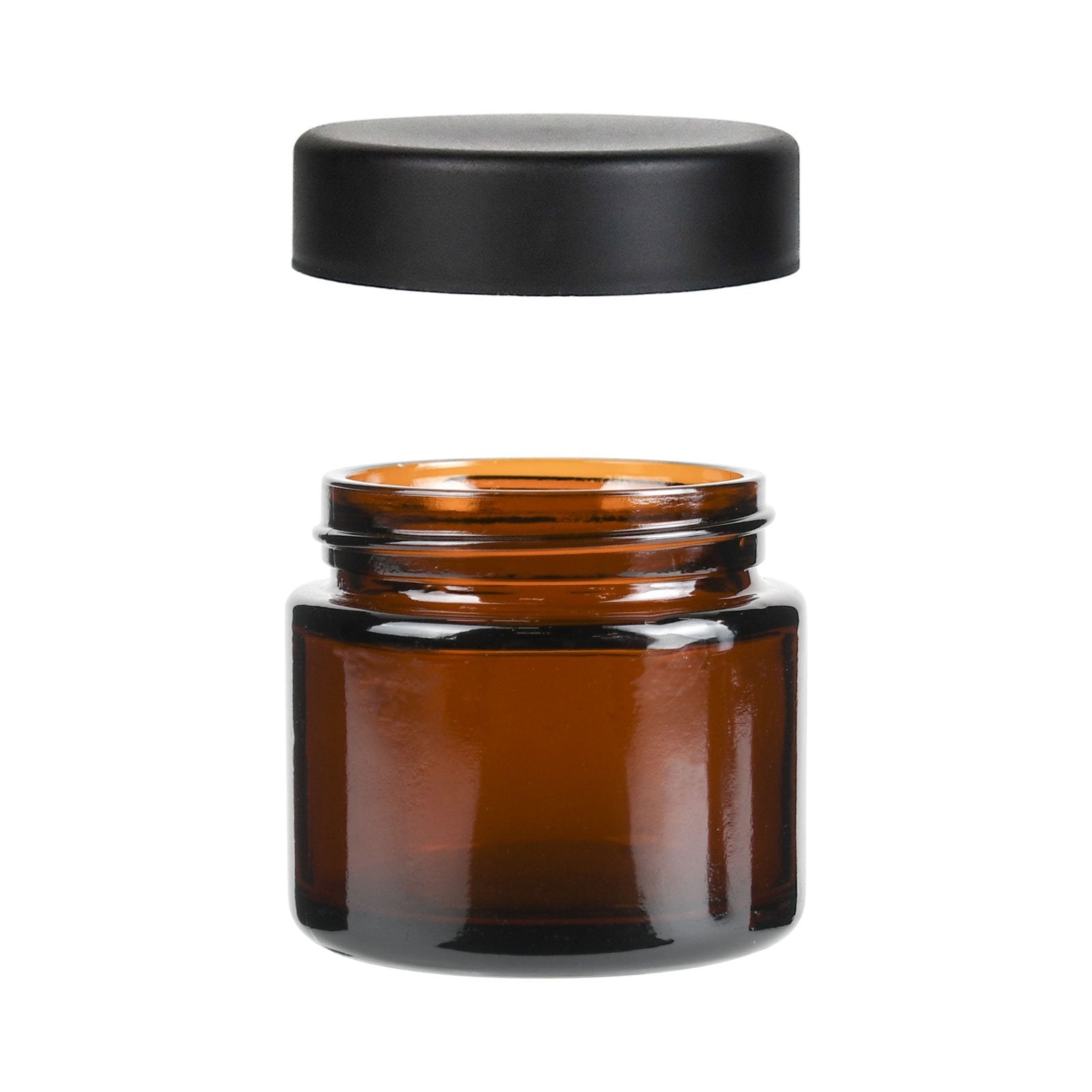 2oz Child Resistant Cap Amber Jars - 3.5 Grams - 20 Count