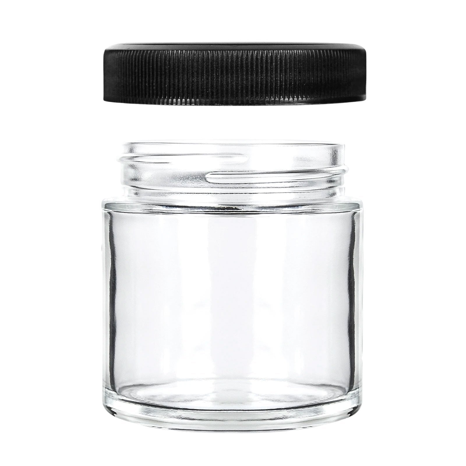 3oz Glass Jars With Black Caps - 5 Grams - 20 Count