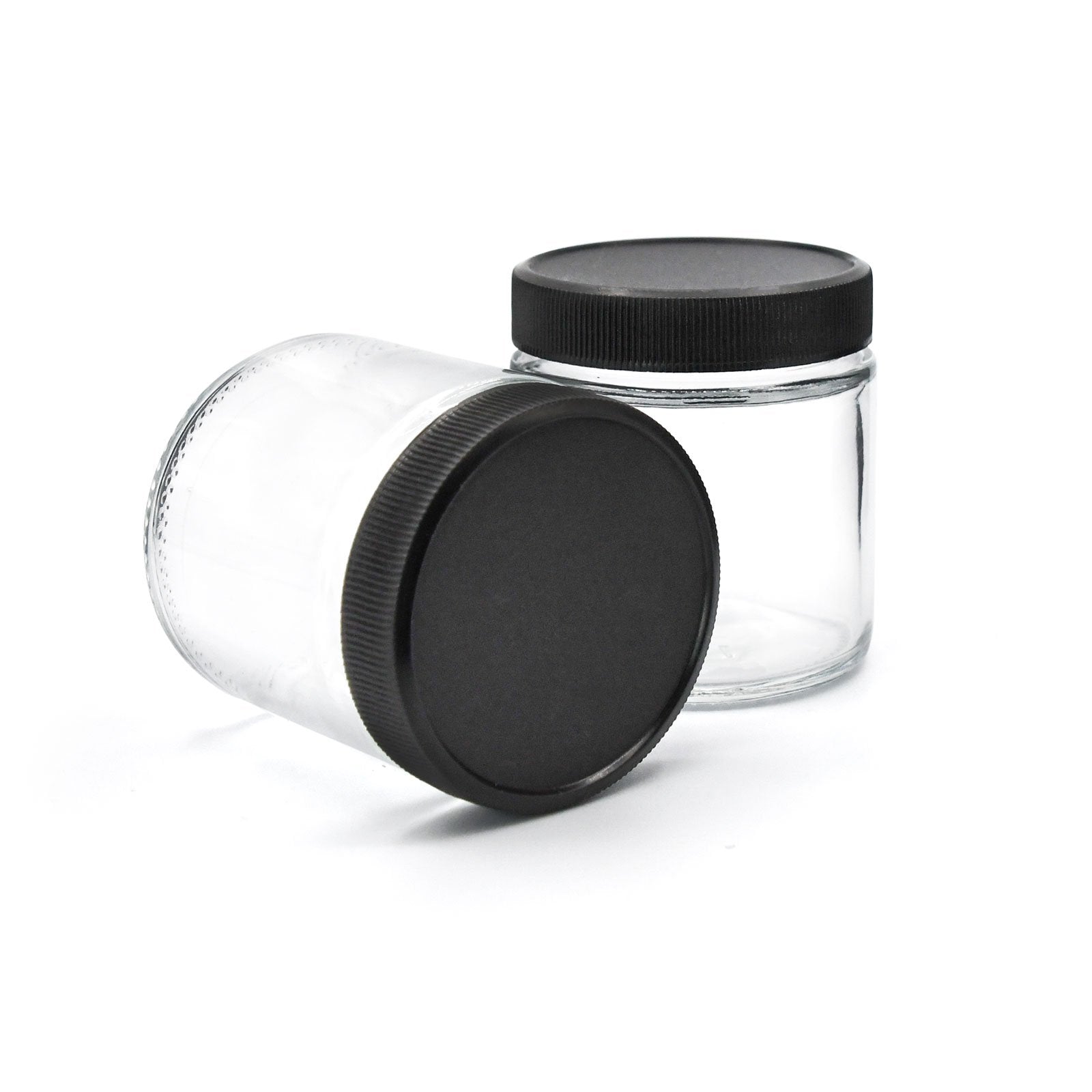 3oz Glass Jars With Black Caps - 5 Grams - 20 Count