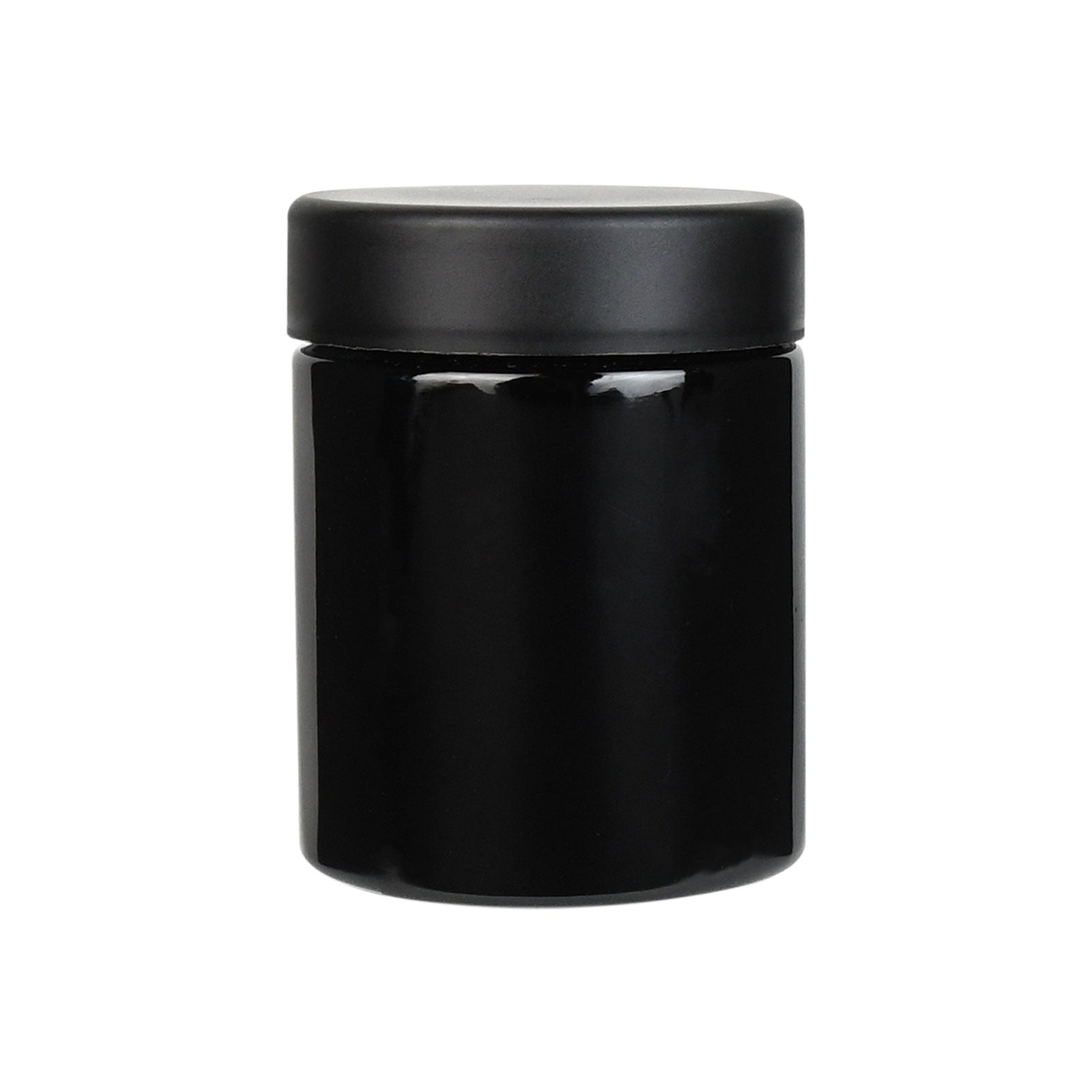 4oz Child Resistant Cap Black Jars - 7 Grams - 20 Count
