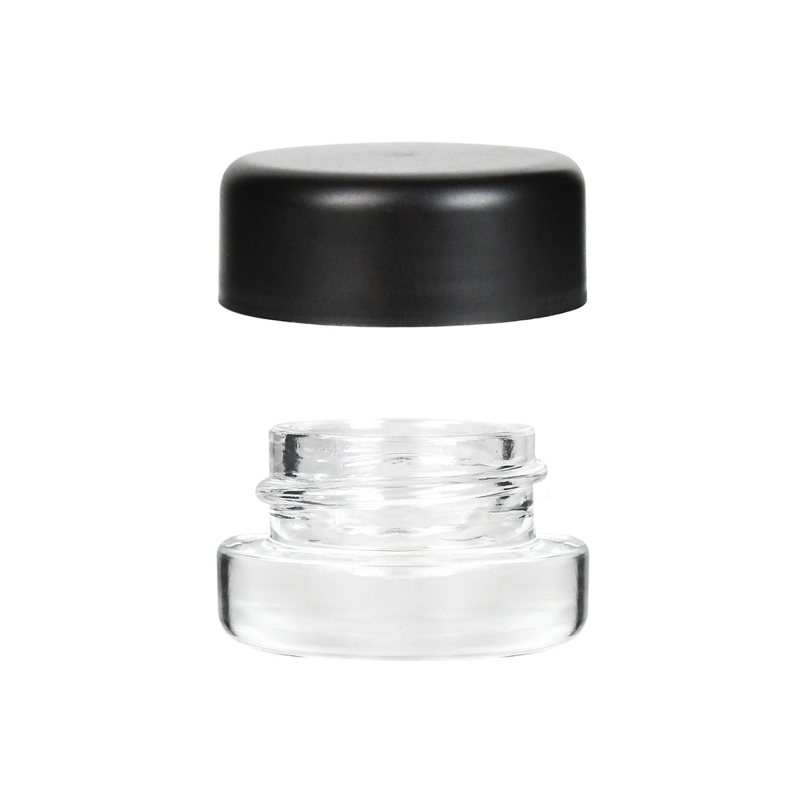 5ml Child Resistant Glass Jar With Black Cap - 1 Gram - 40 Count
