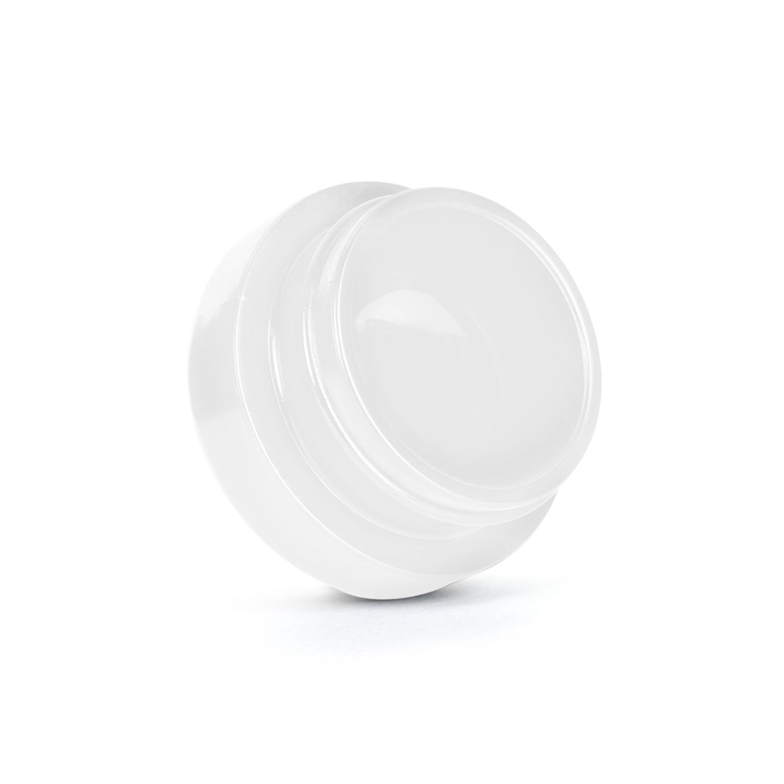 9ml Child Resistant White Glass Jar With White Cap - 2 Gram - 40 Count