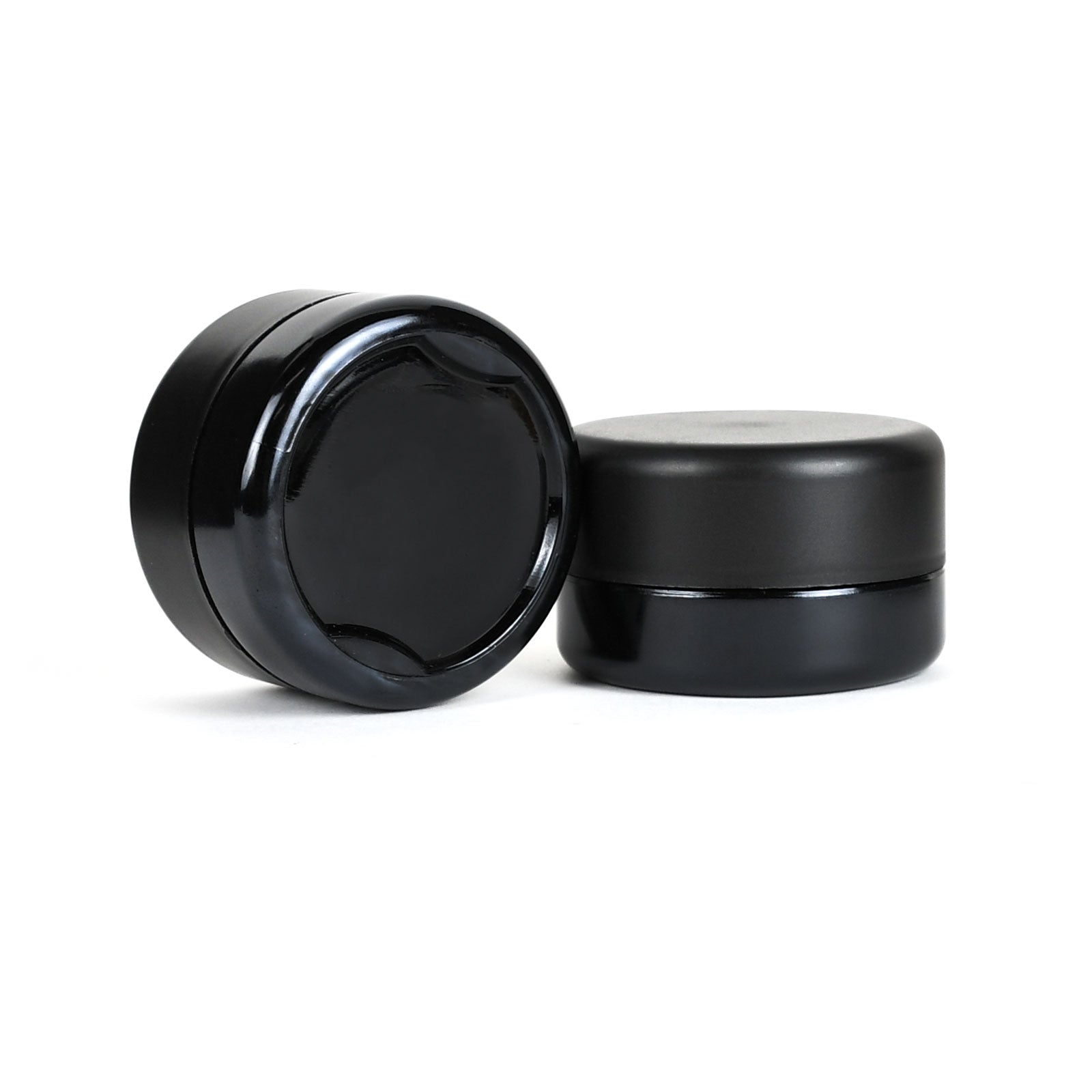 9ml Child Resistant Black Glass Jar With Black Cap - 2 Gram - 40 Count