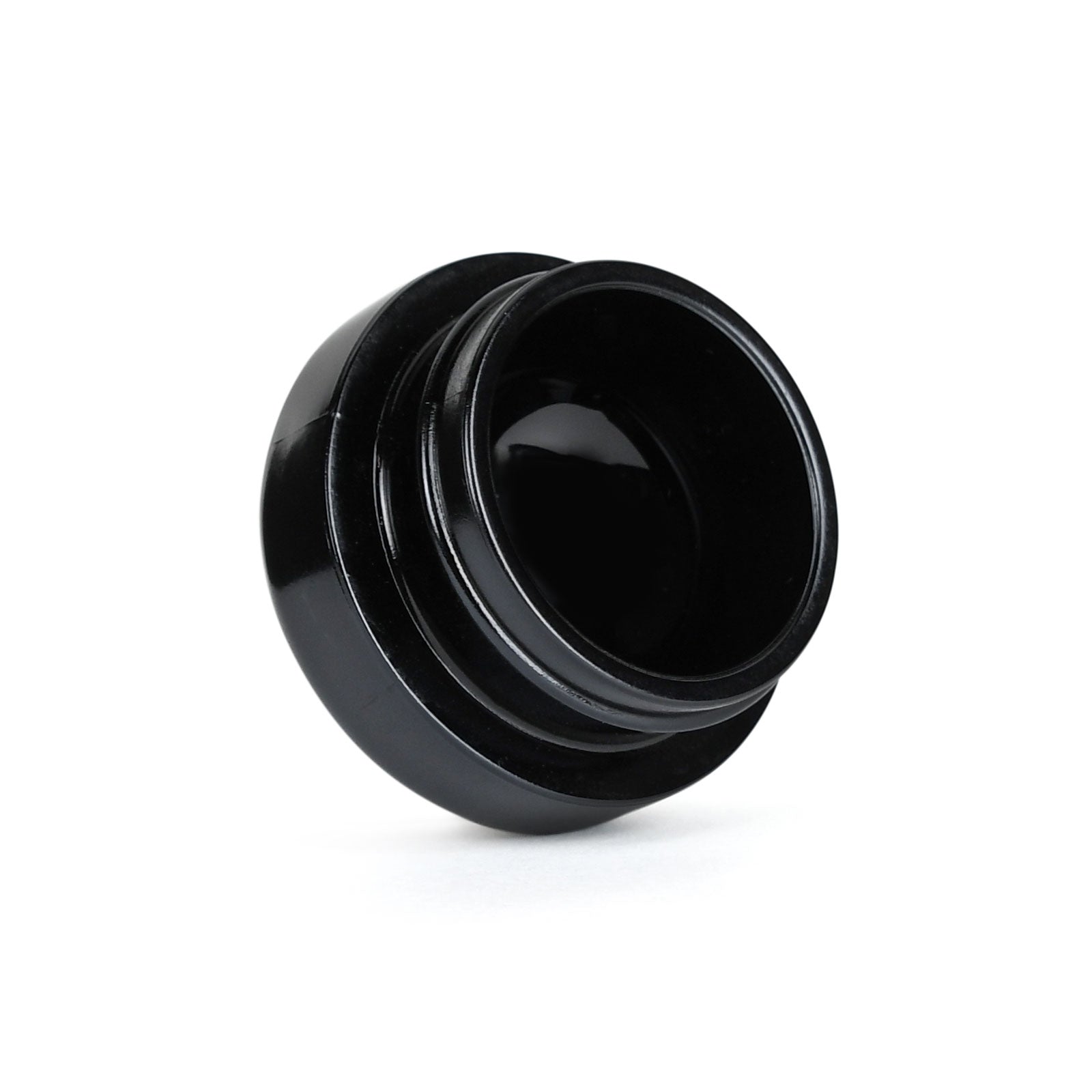 9ml Child Resistant Black Glass Jar With Black Cap - 2 Gram - 40 Count