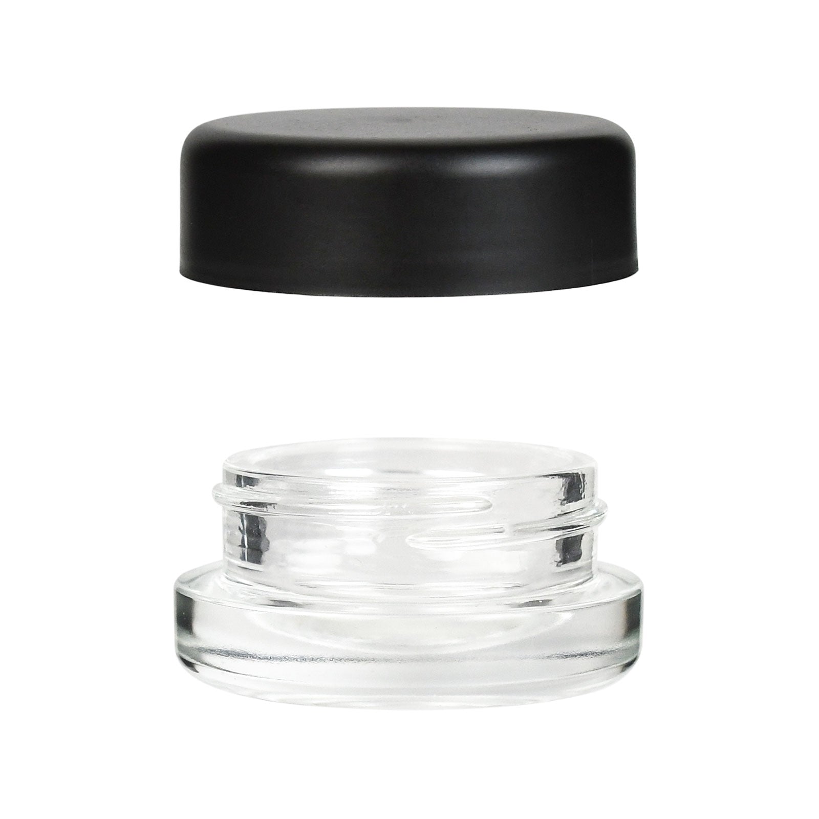 9ml Child Resistant Glass Jar With Black Cap - 2 Gram - 40 Count