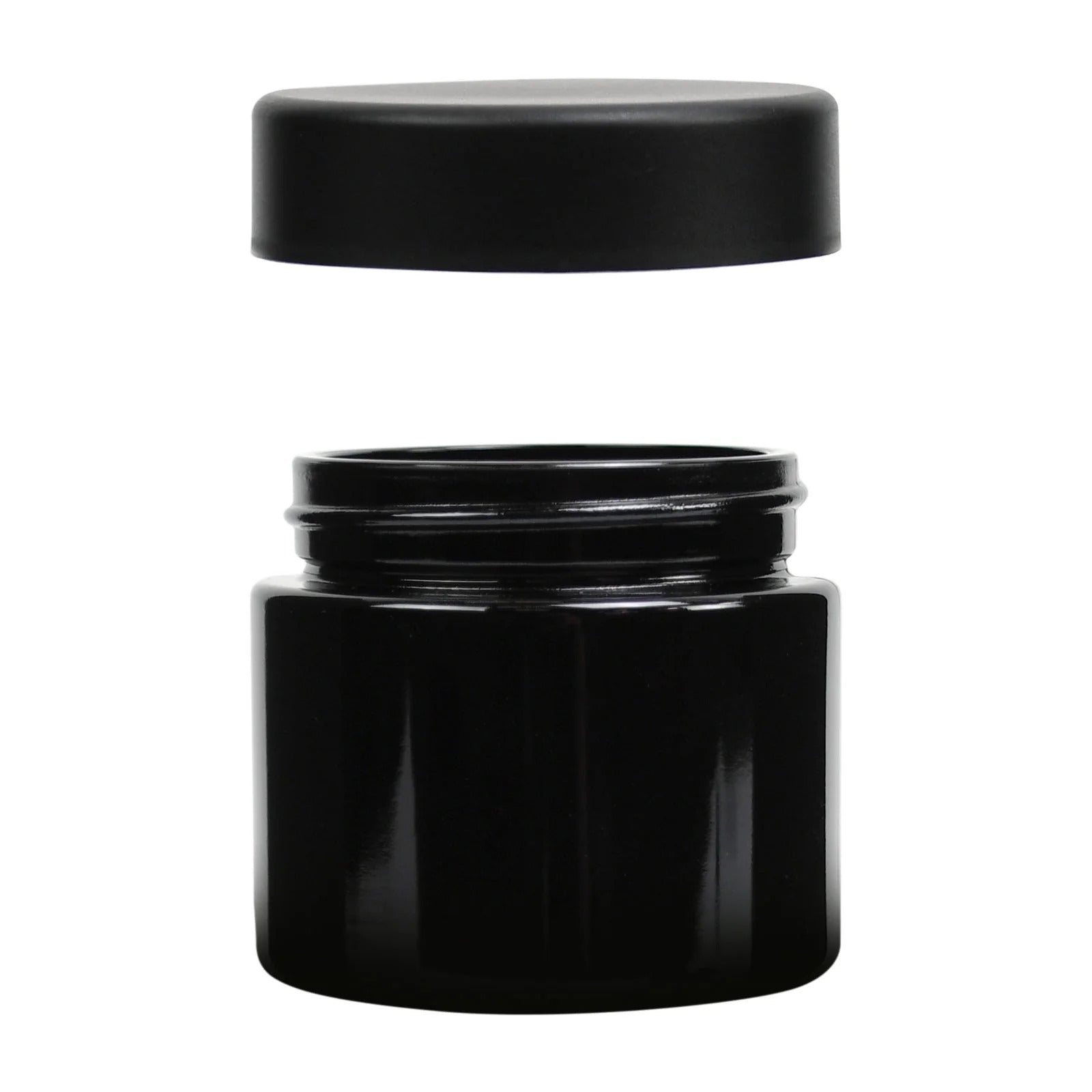 2oz Child Resistant Cap Black Jars - 3.5 Grams - 1 Count
