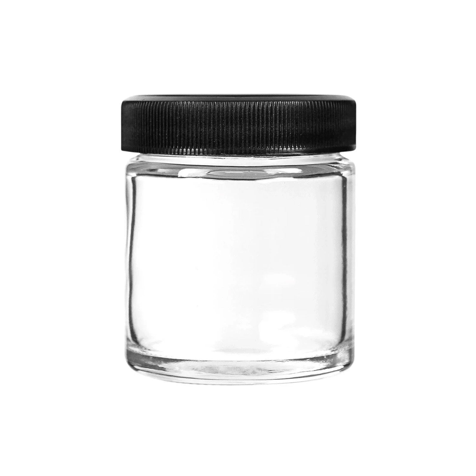 3oz Glass Jars With Black Caps - 5 Grams - 20 Count