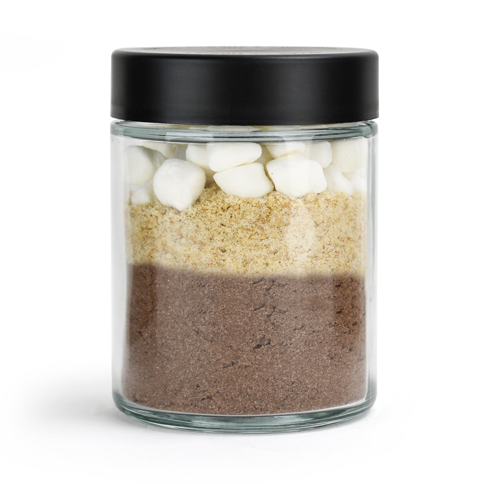 18oz Child Resistant Glass Jars With Black Cap - 28 Grams