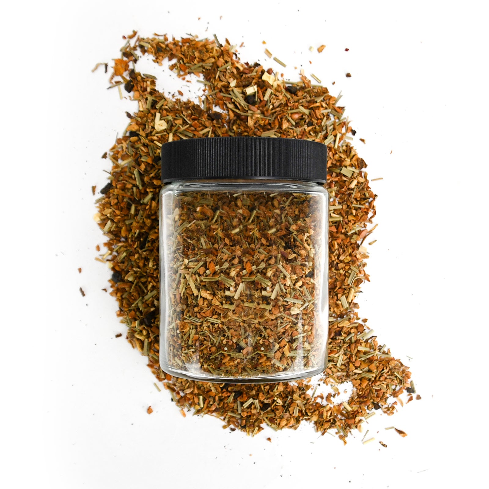 18oz Glass Jars With Black Caps - 28 Grams