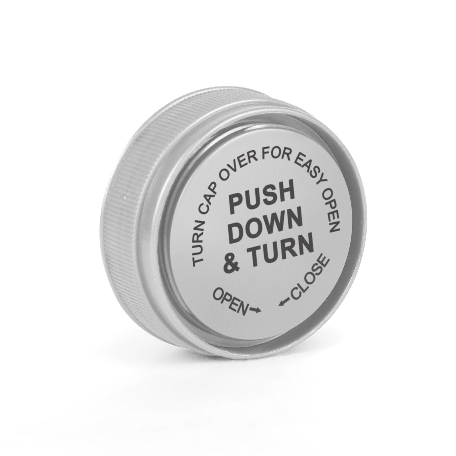 20 Dram Reversible Cap Opaque Silver - 1 Count