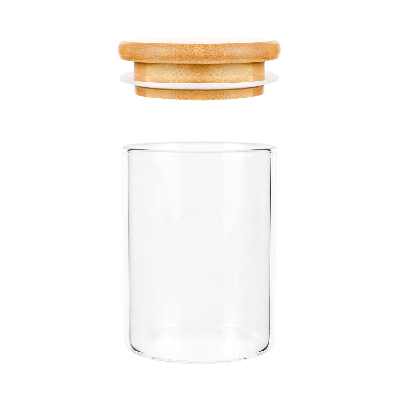 2oz Wood Lid Suction Glass Jars - 3.5 Grams - 1 Count