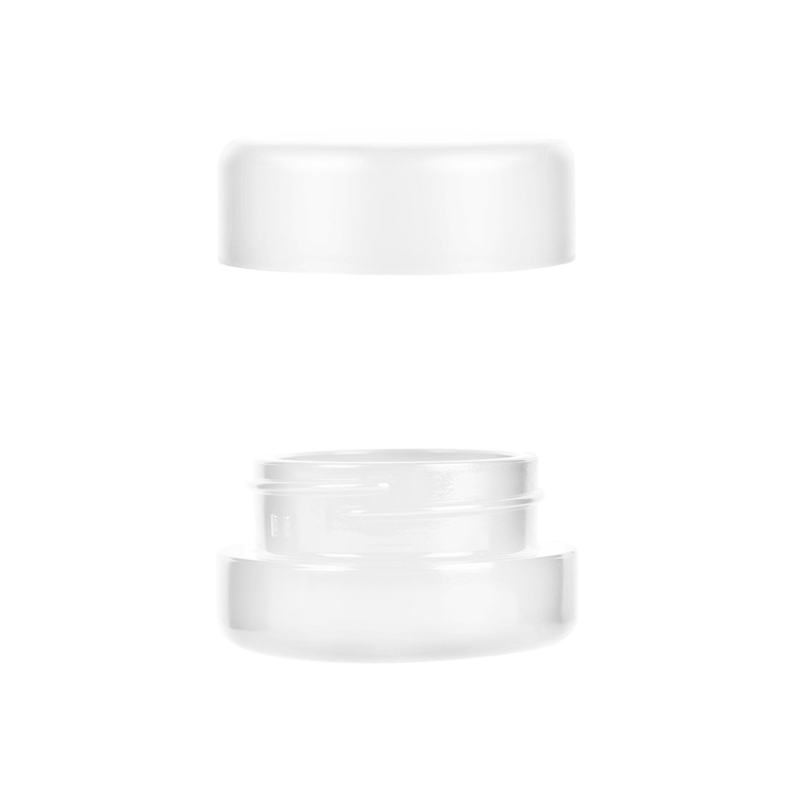 9ml Child Resistant White Glass Jar With White Cap - 2 Gram - 320 Count