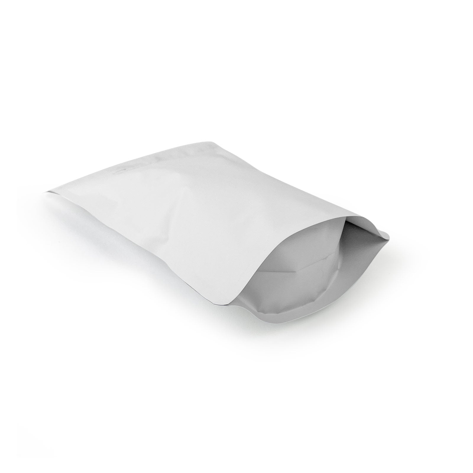 1/2 Ounce Child Resistant Bags All White 5"x8.15"+2.36" - 100 Count