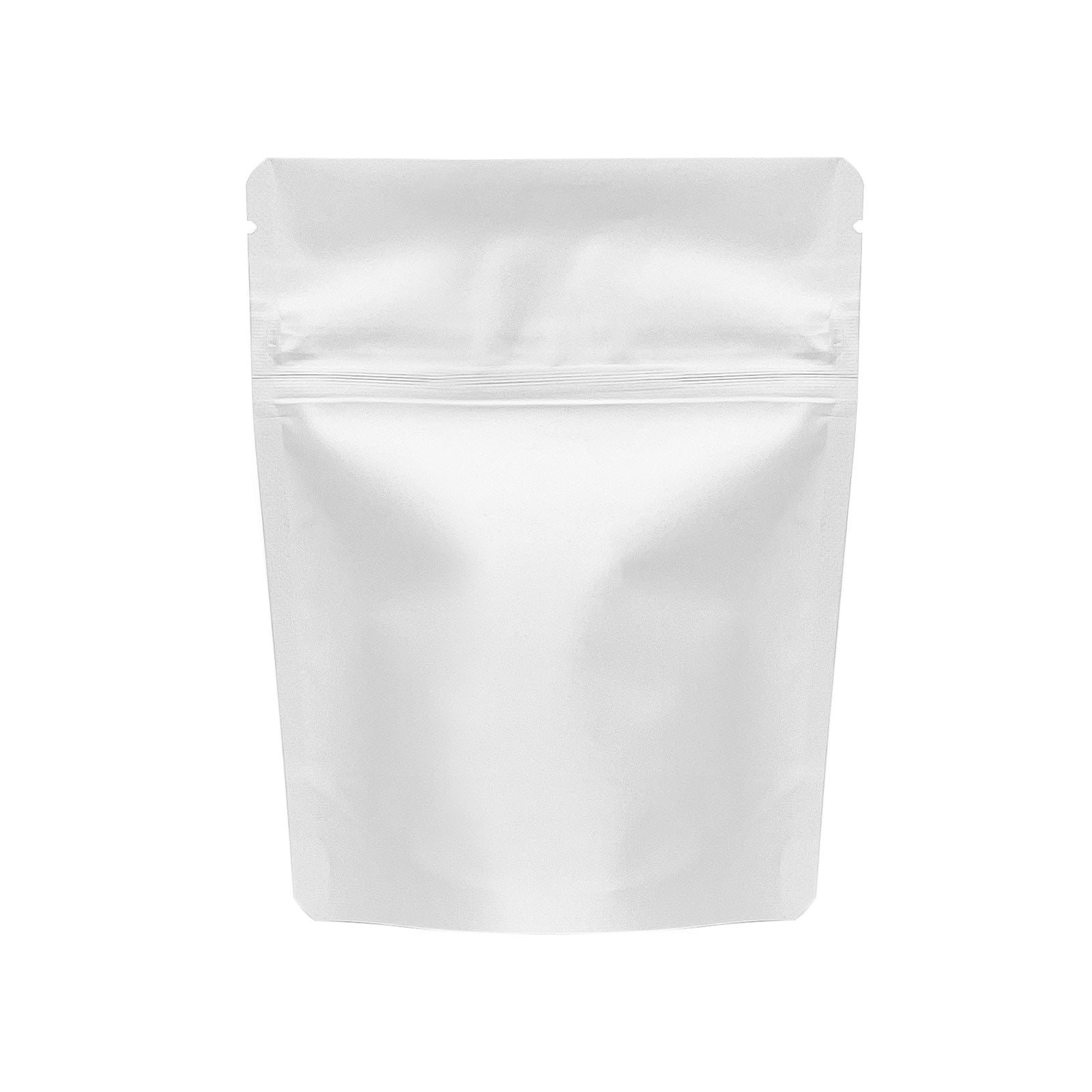 1/8 Ounce Child Resistant Bags All White 4"x5"+2" - 1,000 Count