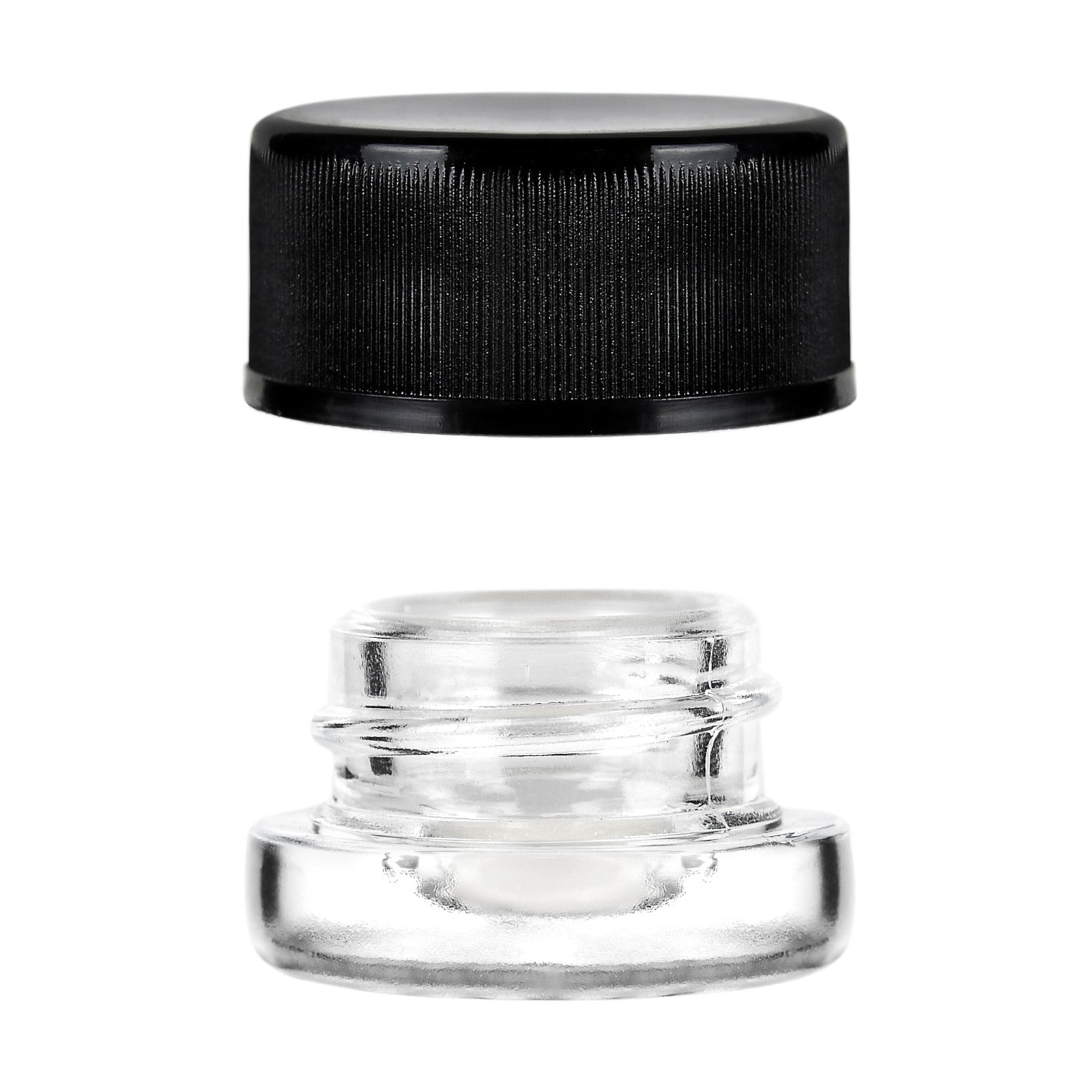 5ml Child Resistant Glass Jar With Black Cap - 1 Gram - 1 Count