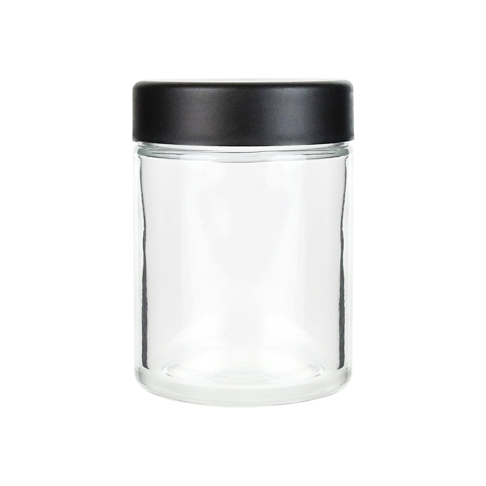 4oz Child Resistant Glass Jars With Black Caps - 7 Grams - 100 Count