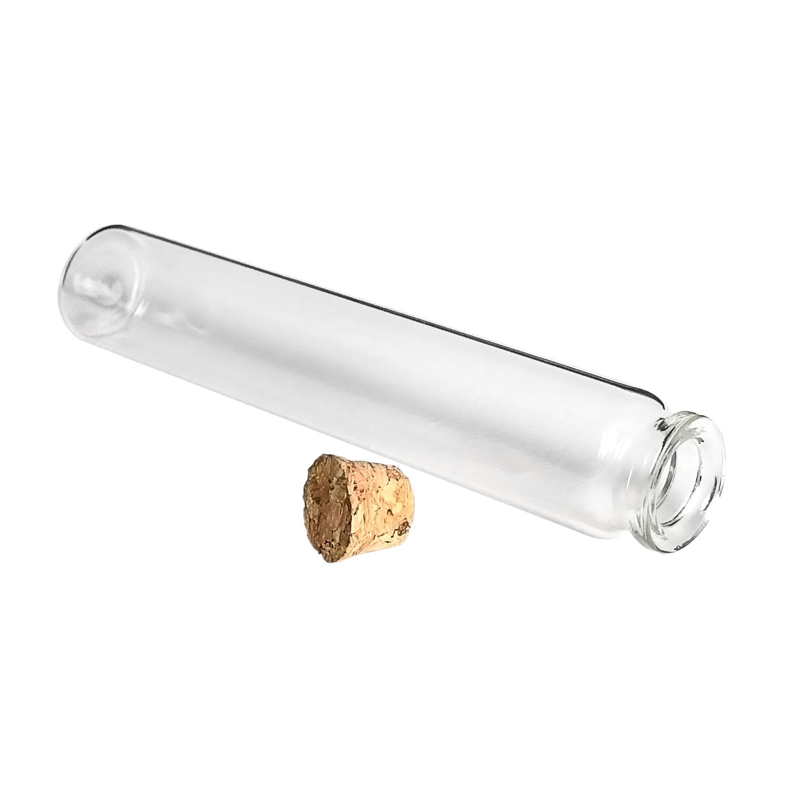 120mm Glass Pre-Roll Tube w/ Cork Top - 1 Count