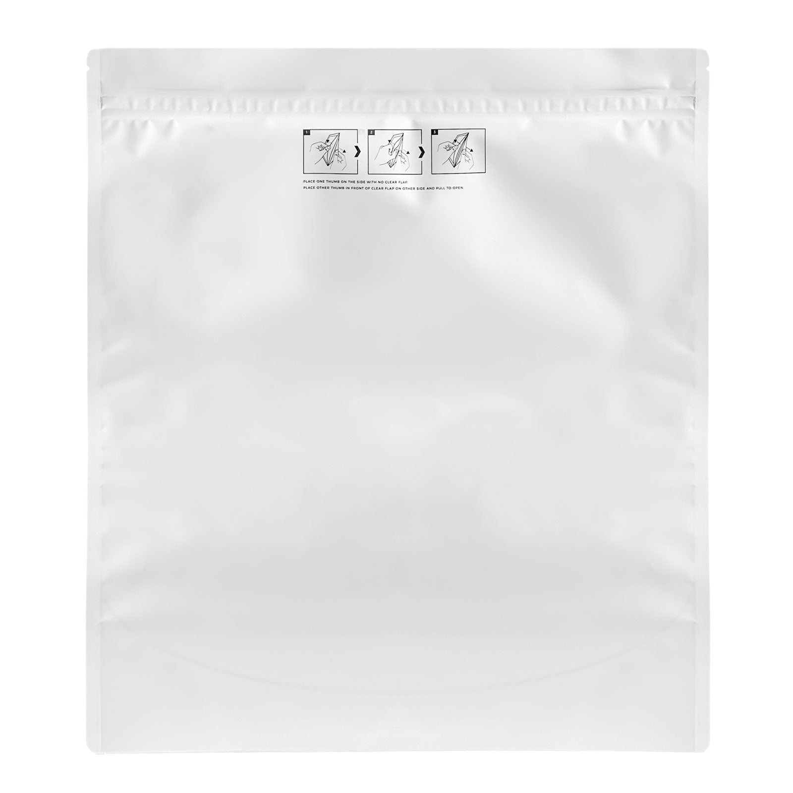 14.6"x16.4"+4" Extra Large Child Resistant 1-3 lbs Exit Bags All White - 200 Count