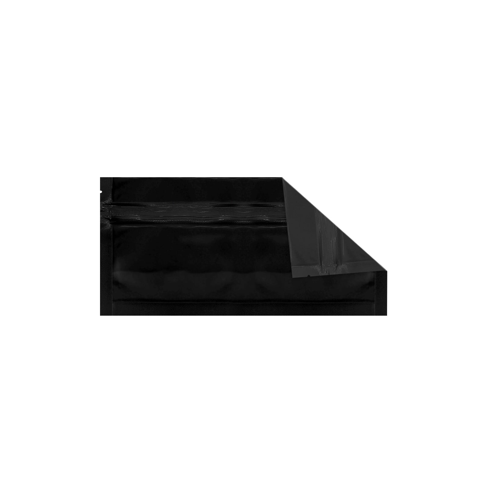 Mylar Bag Tear Notch All Black 7" x 2.71" - 1,000 Count