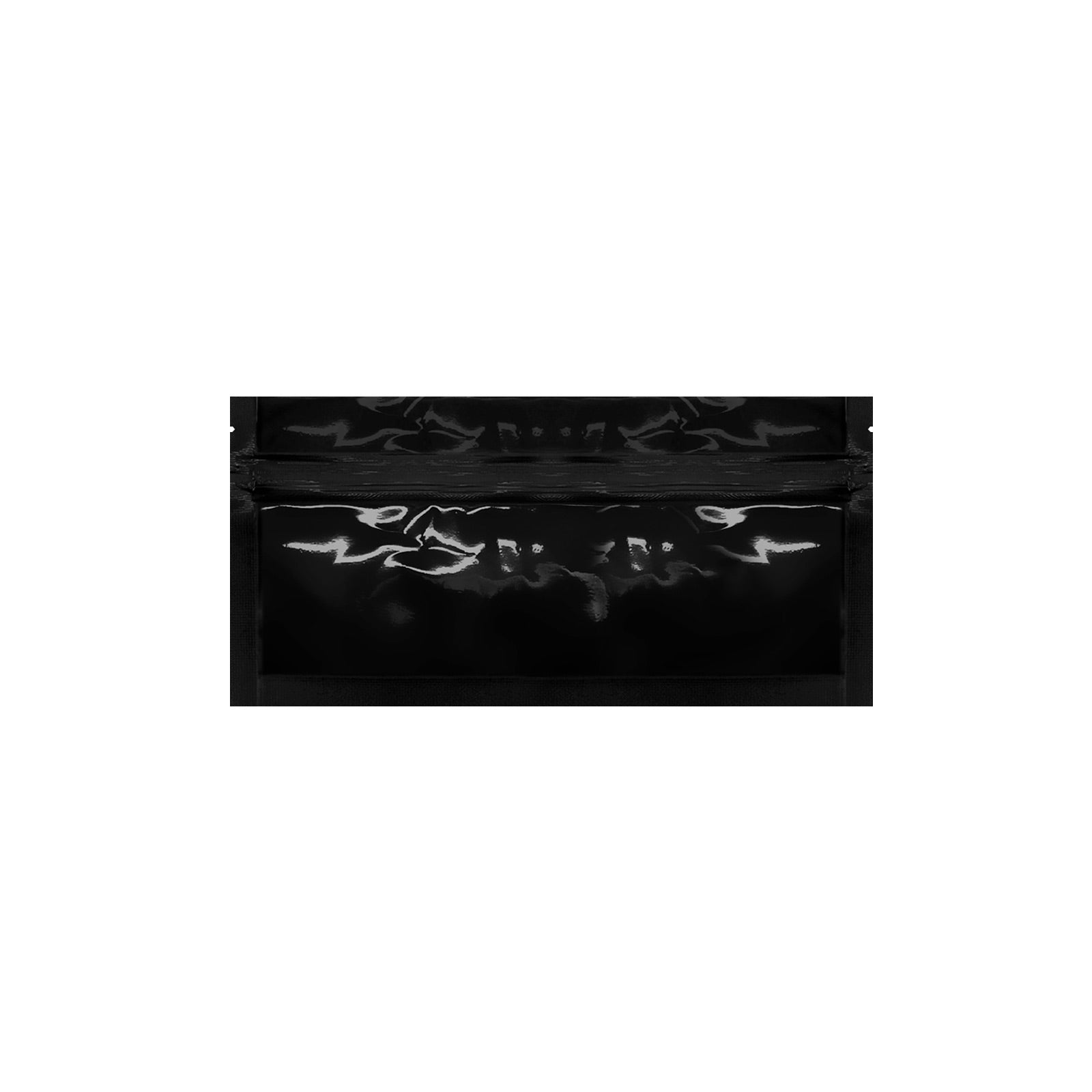 Mylar Bag Tear Notch Clear Black 7" x 2.71" - 100 Count