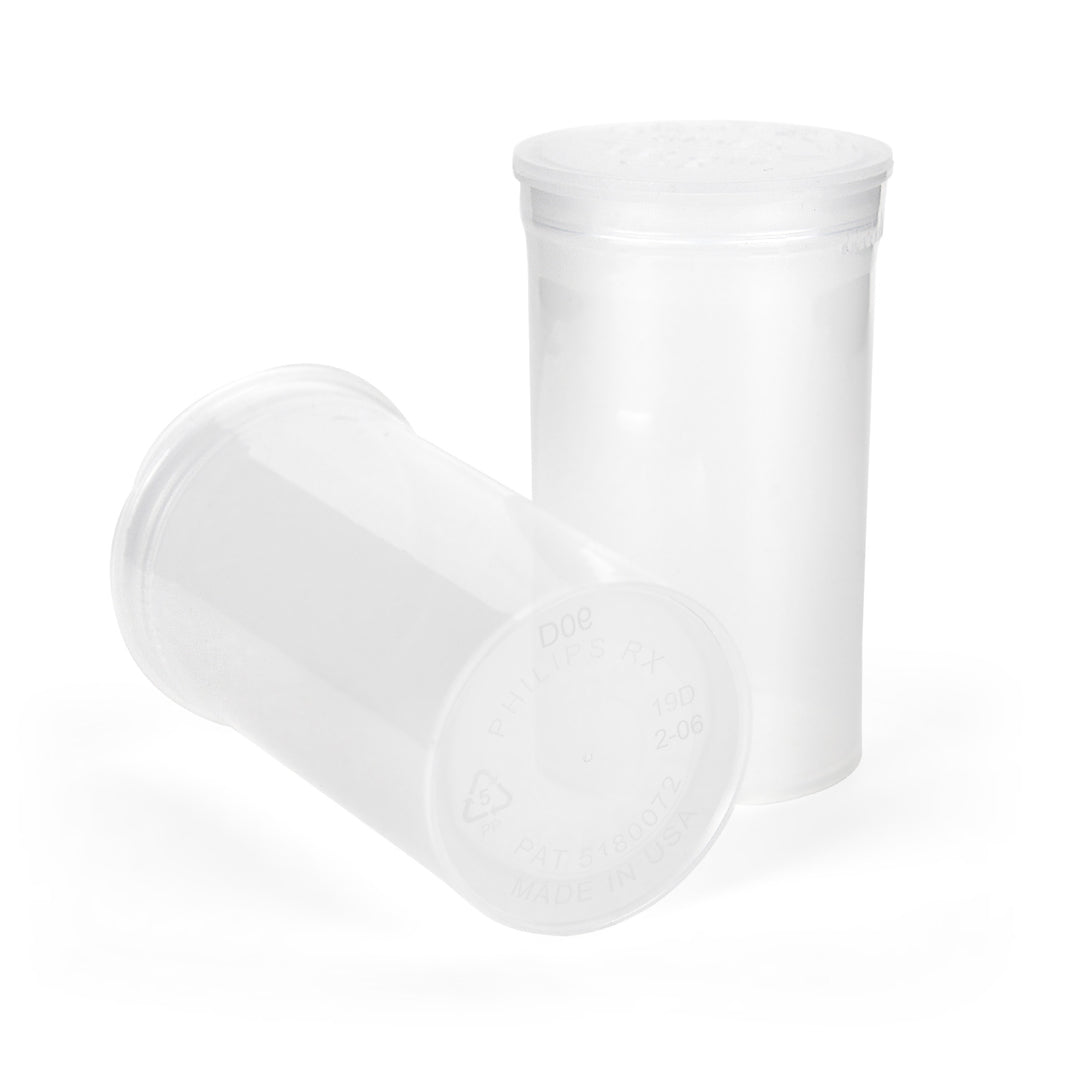 19 Dram Philips Rx Pop Top Translucent Clear - 225 Count – Green Tech ...